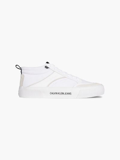 Calvin Klein Cipők HU839802 | Calvin Klein Canvas Férfi Sportcipő Világos Fehér